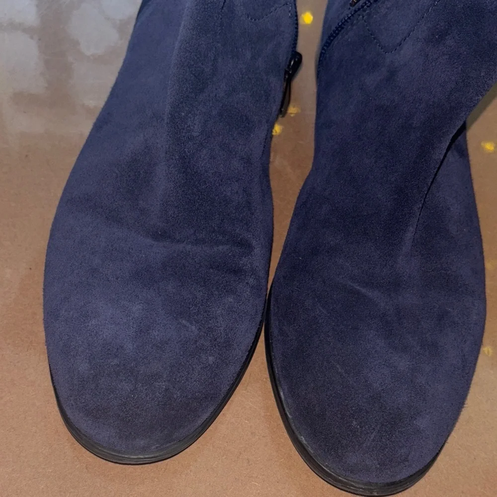 Franco Sarto Navy Over the Knee Boots Navy suede 8.5